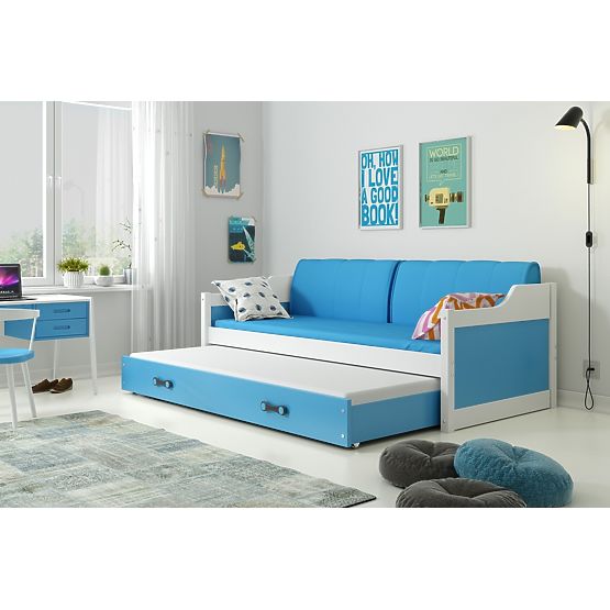 Łóżko dla dziecka z dostawką David – białe