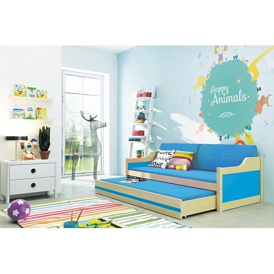 Dziecięca łóżko z łóżko David - sosna