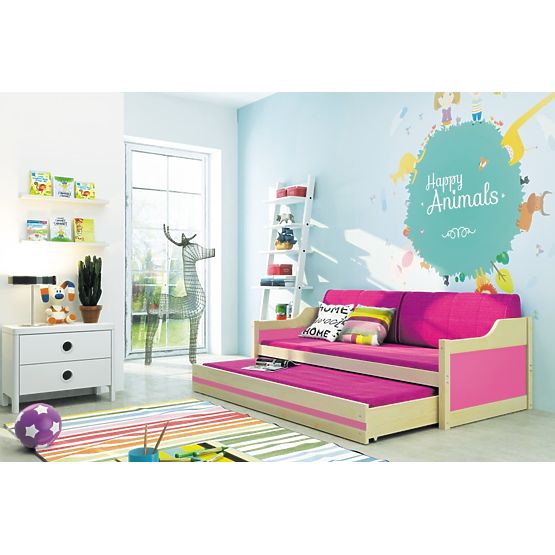 Dziecięca łóżko z łóżko David - sosna