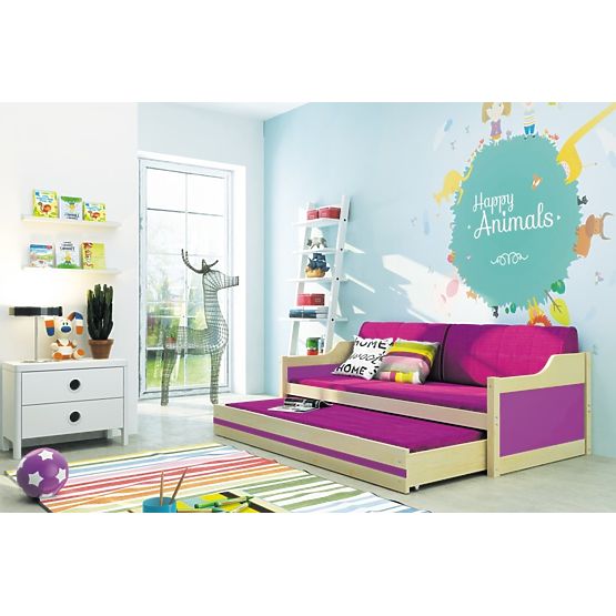 Dziecięca łóżko z łóżko David - sosna