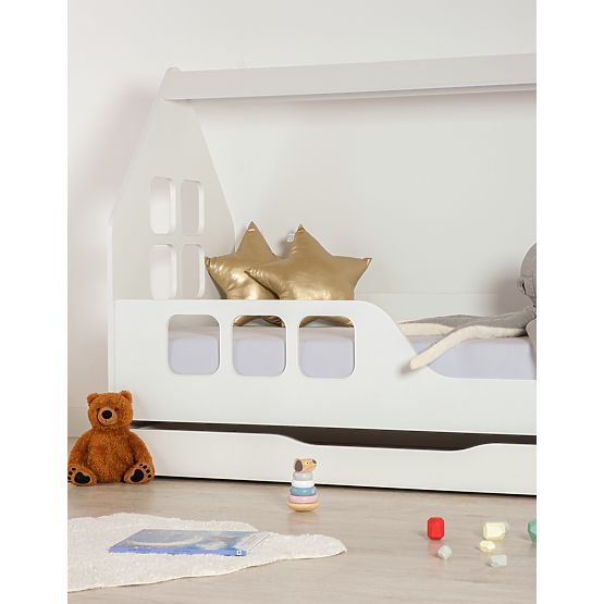 Łóżko domek Woody 160 x 80 cm - białe