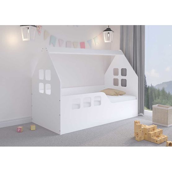 Łóżko domek Woody 160 x 80 cm - białe