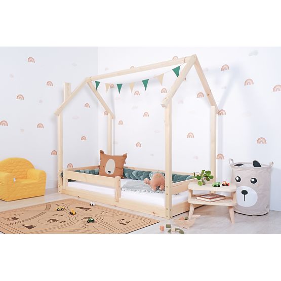 Dziecięce łóżko Montessori domek Chimney - lakierowane