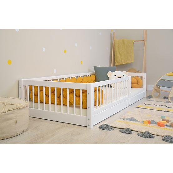 Łóżko dziecięce Montessori Woodie - białe