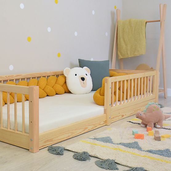 Łóżko dziecięce Montessori Woodie - naturalne