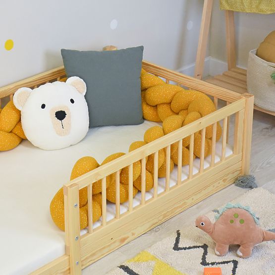 Łóżko dziecięce Montessori Woodie - naturalne