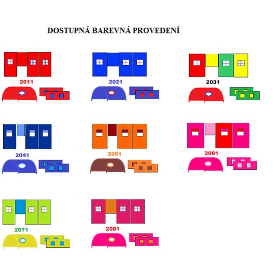 Łóżko Gabi z tunelem i schowkami - białe