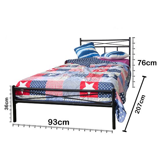 Łóżko metalowe, model 23 J