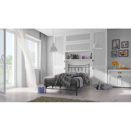 Łóżko metalowe, model 26 J