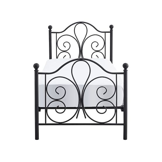 Łóżko metalowe PANAMA 200x90 - czarne