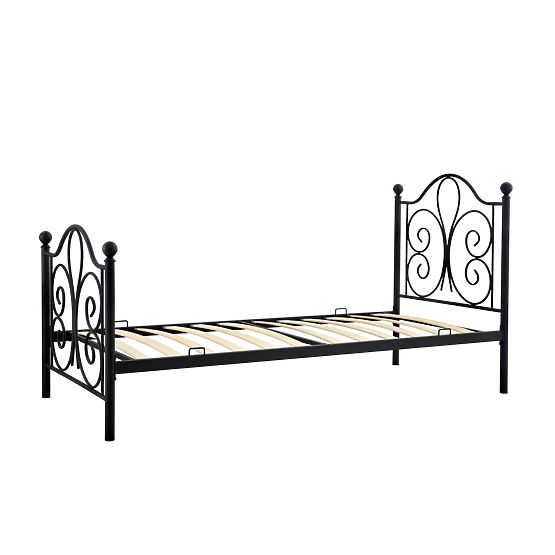 Łóżko metalowe PANAMA 200x90 - czarne