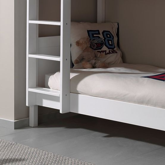 Dziecięce łóżko piętrowe Lewis - białe