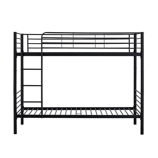 Łóżko metalowe dwupoziomowe BUNKY 200x90 cm - czarne