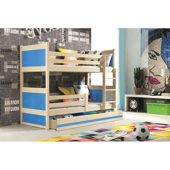 Łóżko piętrowe Rocky - sosna - różne kolory
