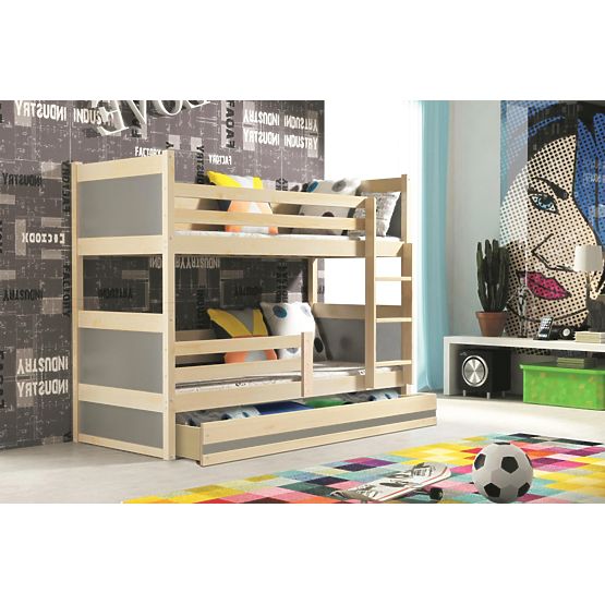 Łóżko piętrowe Rocky - sosna - różne kolory