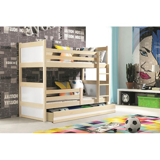 Łóżko piętrowe Rocky - sosna - różne kolory