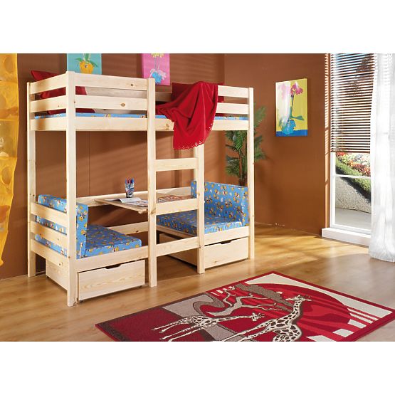 Łóżko piętrowe z stolikiem Bartoš