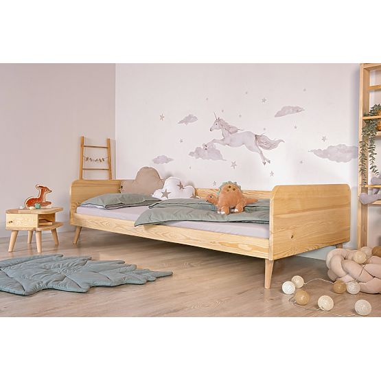 Rosnące łóżko Nell 2w1 - naturalne