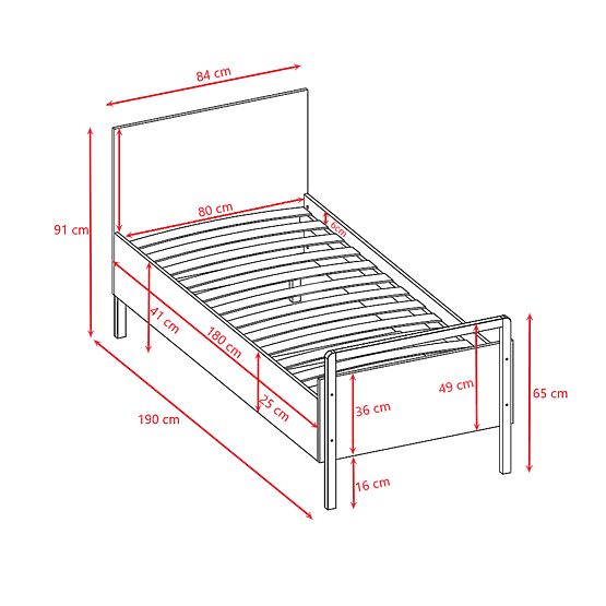 Łóżko Viktor 180 x 80 - białe