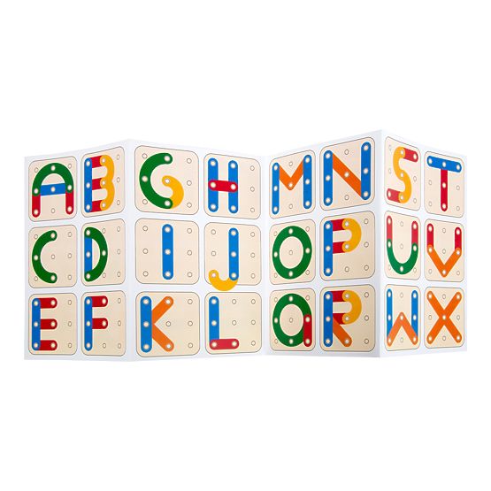 Mała gra logiczna stóp Litery i cyfry