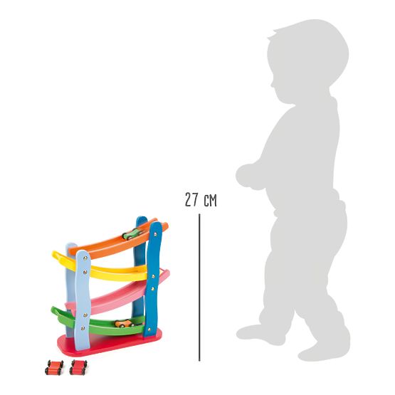 Drewniany tor wyścigowy Small Foot na 4 samochody