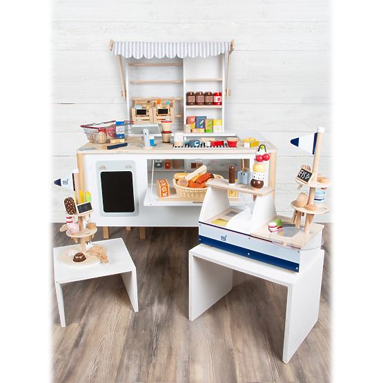 Mała Stopa Drewniany wielofunkcyjny stojak Fresh