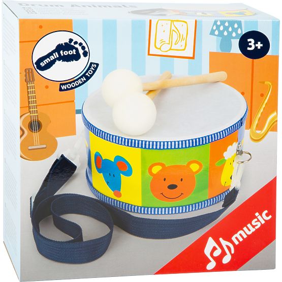 Drewniane instrumenty muzyczne dla dzieci Small Foot, zwierzęta bębnowe