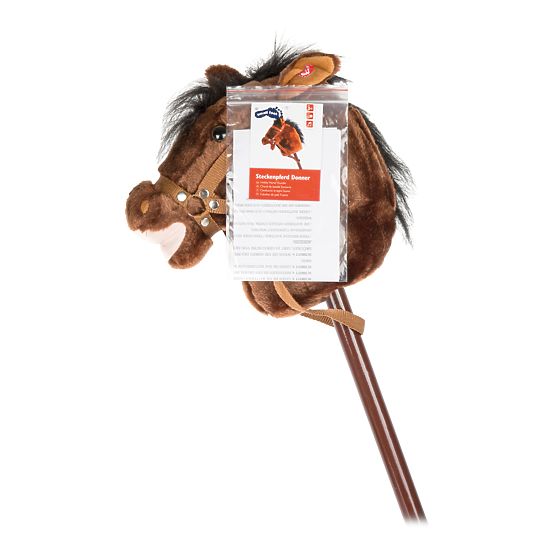 Mały koń pieszy na słupie gromu