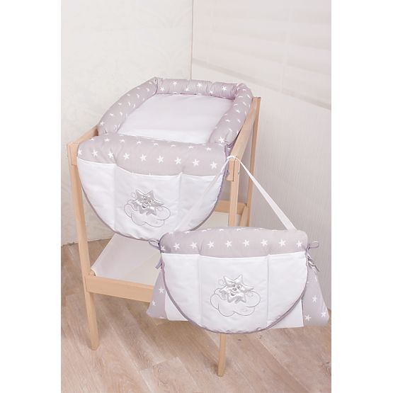 Mata do przewijania i torba 2w1, Silver star