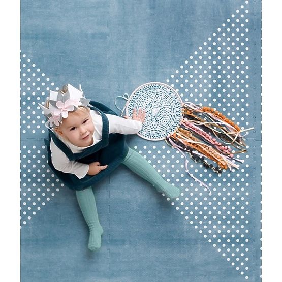 Mata do zabawy TODDLEKIND 120 x 180 cm - Morska