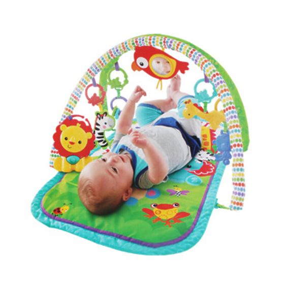 Mata edukacyjna z pałąkiem 3w1 Fisher Price Rainforest