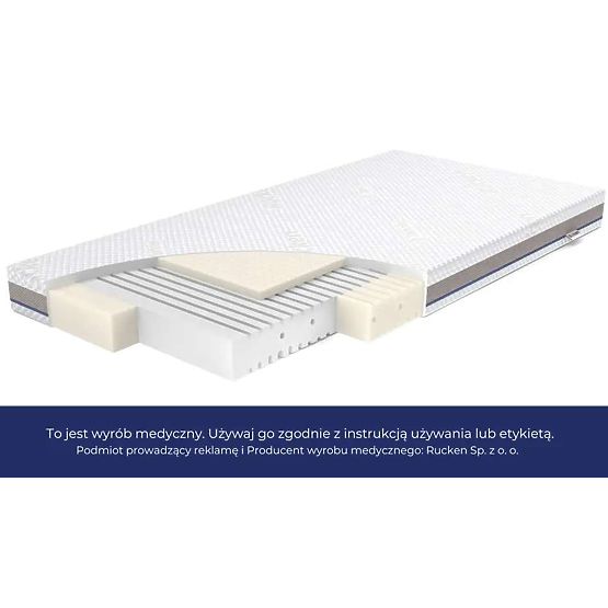 Materac STABIL z lateksem: Rozmiar - 140x70