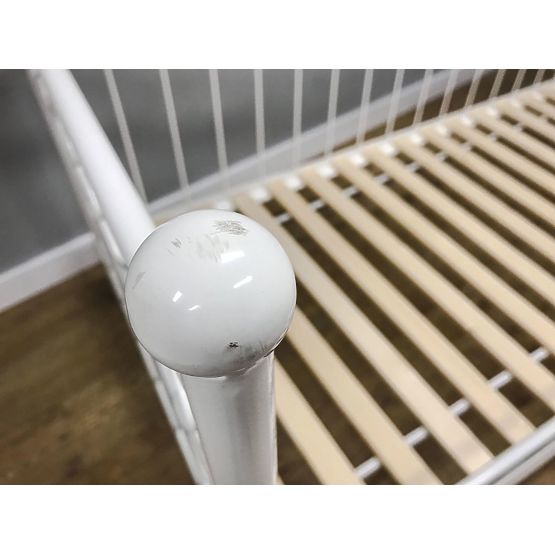 Metalowa łóżko model 2 S biała