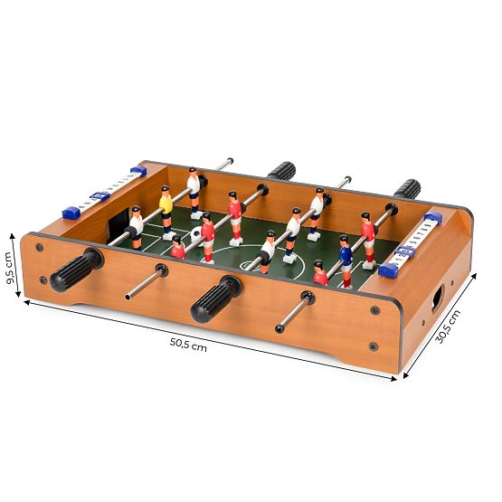 Mini piłkarzyki stołowe dla dzieci dwie piłeczki prowadnice