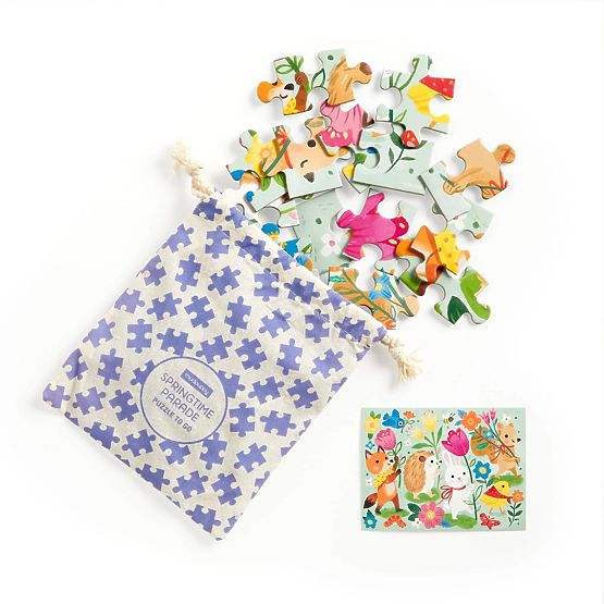Mudpuppy Puzzle Wiosenny pochód w materiałowym woreczku 36 elementów