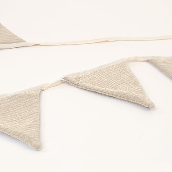 Muślinowa girlanda Ourbaby - ecru