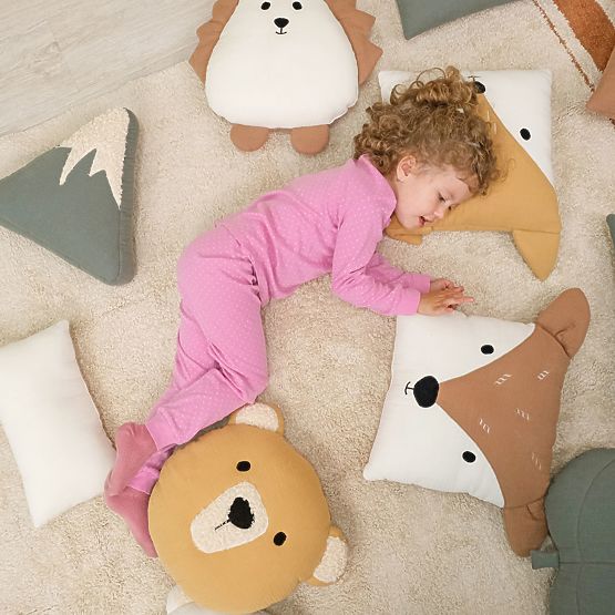 Muślinowa poduszka Ourbaby 20x35 cm - ecru