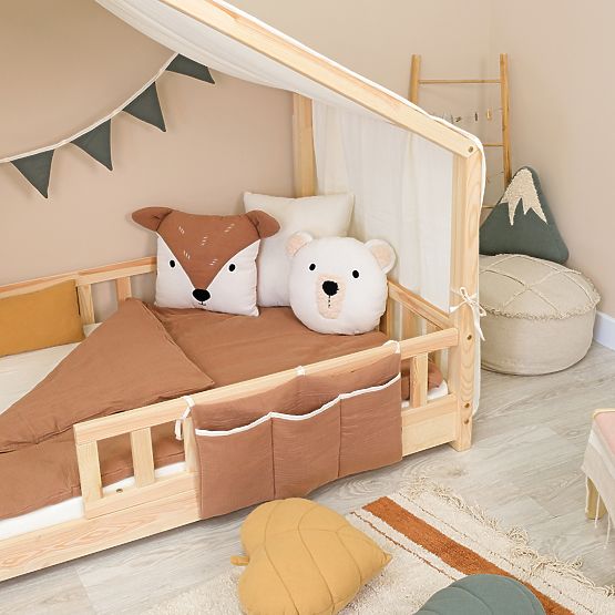 Muślinowy organizer Ourbaby 30x60 cm - toffi