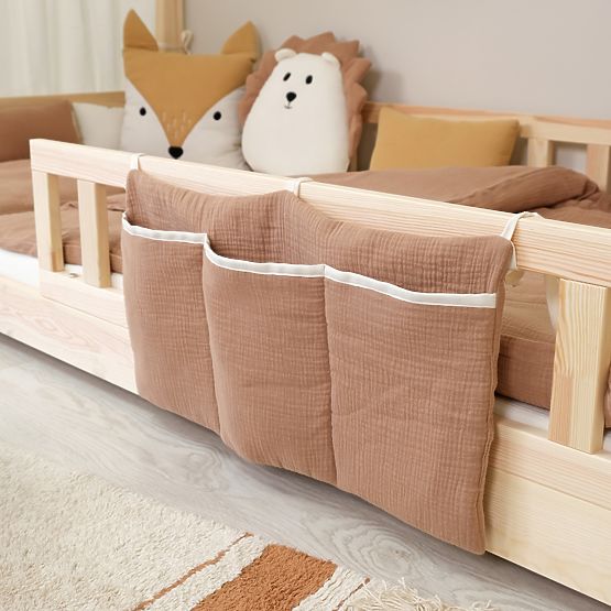 Muślinowy organizer Ourbaby 30x60 cm - toffi