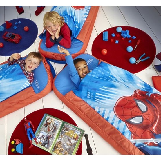 Nadmuchiwane łóżko dziecięce 2w1 - Spider-Man