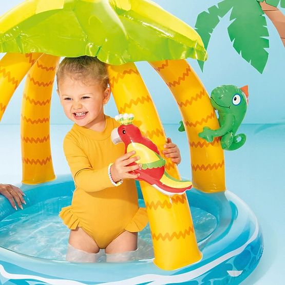 Nadmuchiwany dziecięcy basen wyspa z daszkiem INTEX 58417