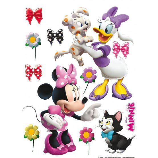 Naklejka maxi Minnie i zwierzątka