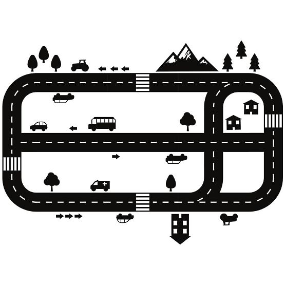 Naklejka podłogowa - Autostrada