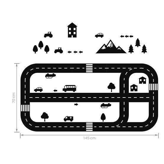 Naklejka podłogowa - Autostrada