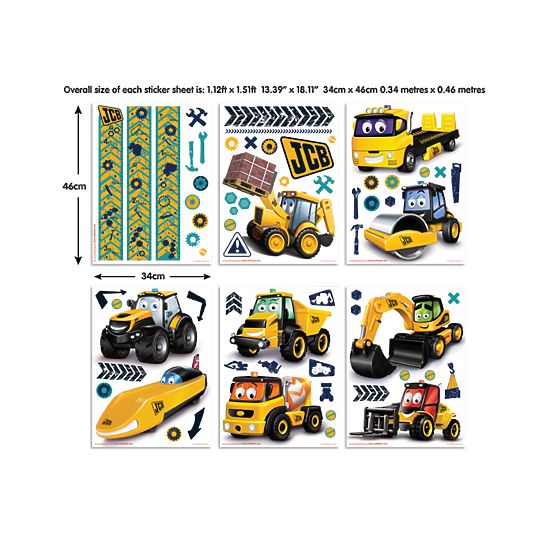 Naklejki Moje pierwsze maszyny JCB