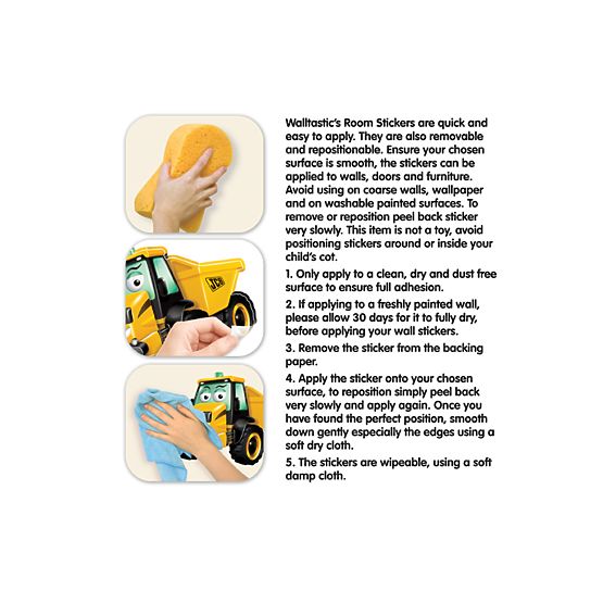 Naklejki Moje pierwsze maszyny JCB