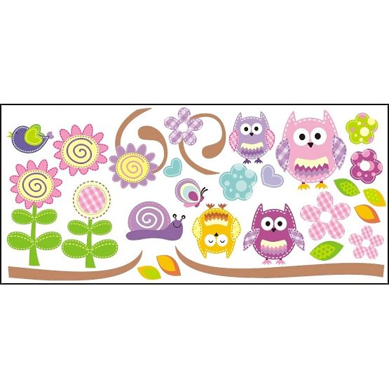 Naklejki na okno - Sowy - 0,3 m2