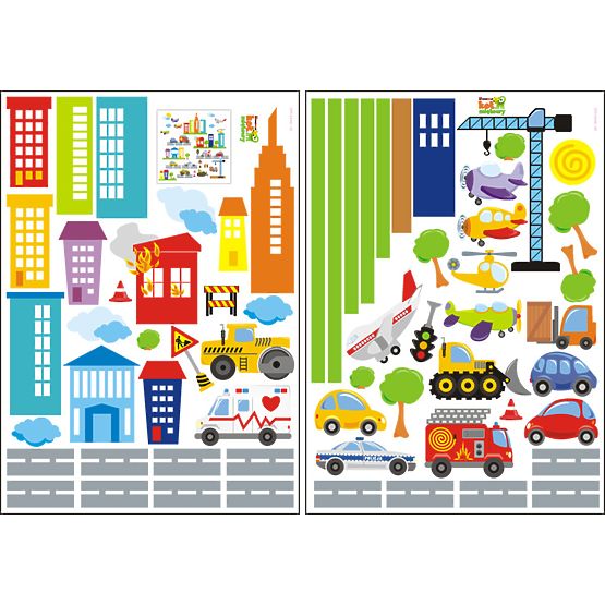 Naklejki na ścianę MIASTO