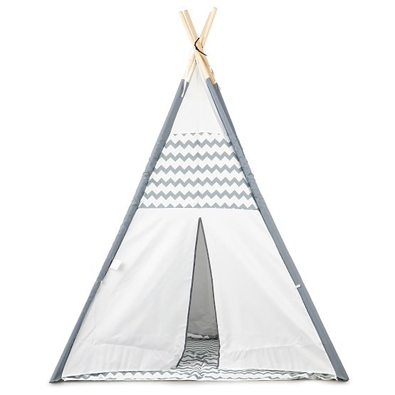 Namiot tipi dla dzieci - szaro-biały