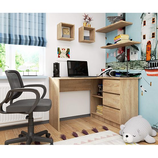 NAROŻNE BIURKO B16 CLP PRAWE PK SONOMA